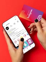 Follow Us On Instagram NFC Business Card + QR